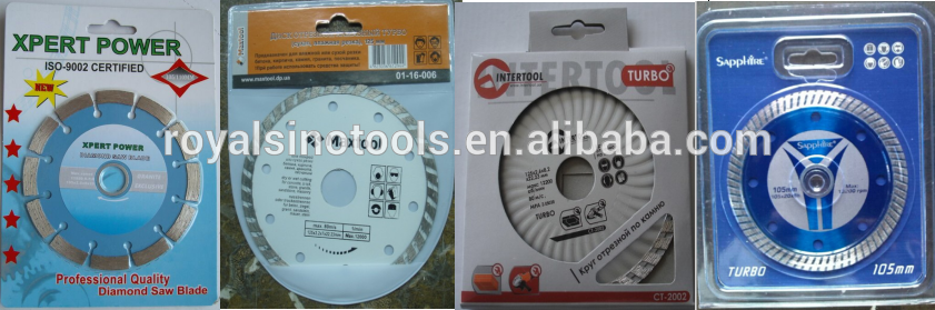Cold Pressed Sintered diamond saw blade for cutting marble granite and concrete