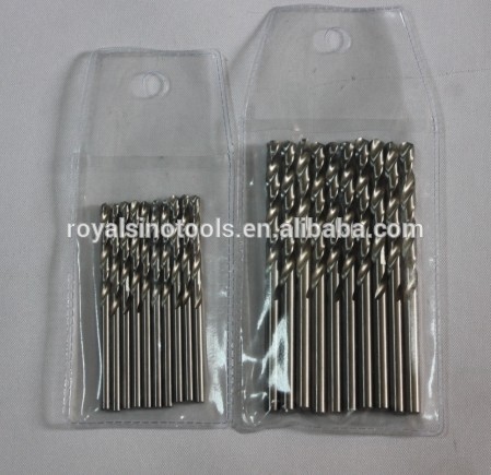 DIN338 fully ground M35 cobalt drill bits