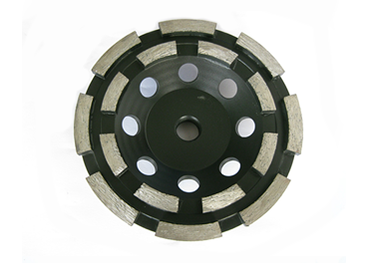 Double rows diamond cup grinding wheel