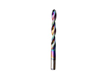 Rainbow coated DIN338 fully ground HSS twist drill