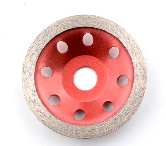 Continuous diamond cup grinding wheel