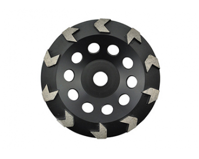 Arrow type diamond cup grinding wheel