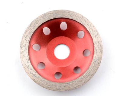 Continuous diamond cup grinding wheel